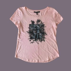 Pink Short Sleeve Graphic Tee